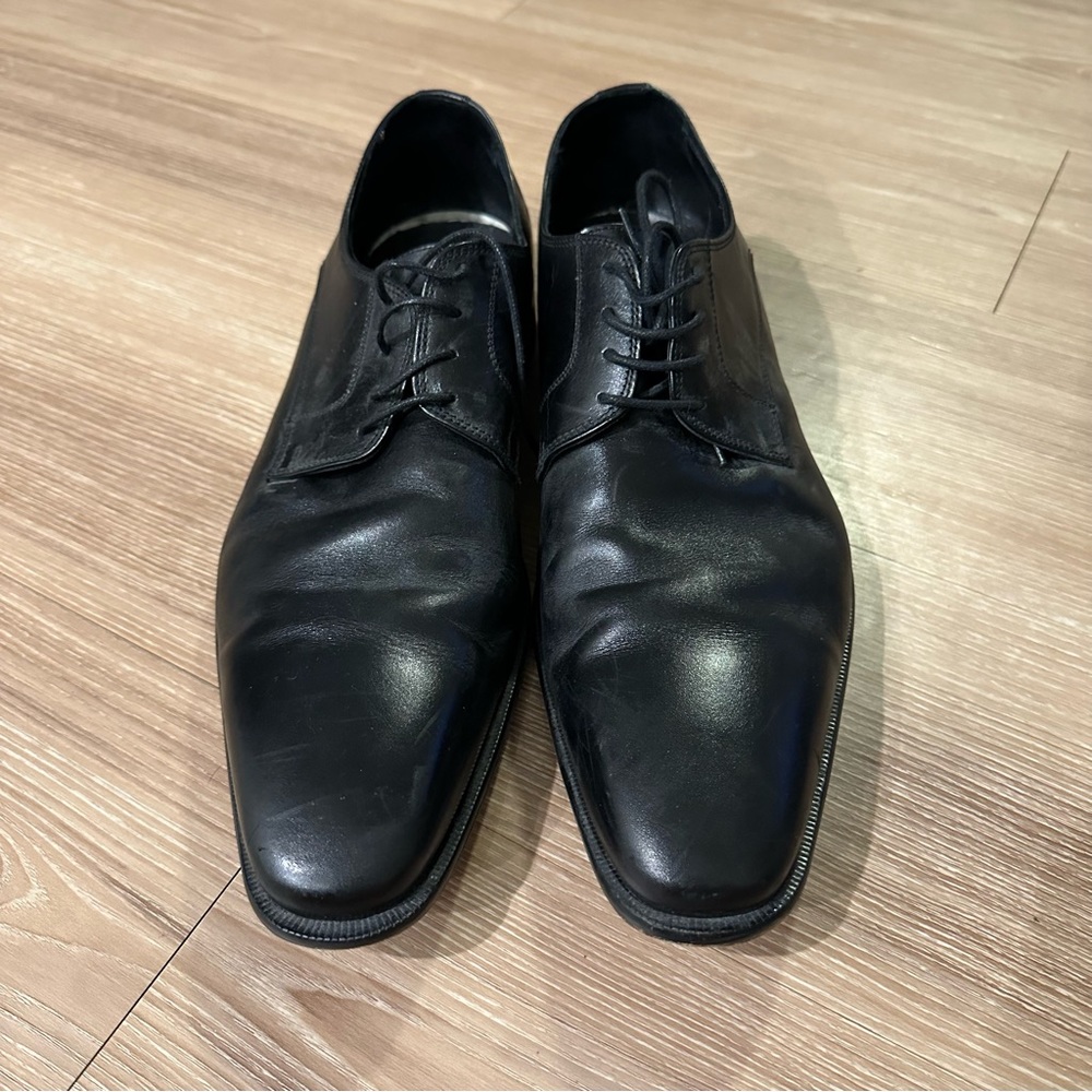 Black Broletto Italian Made Dress Shoes